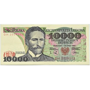 Polska, PRL, St. Wyspiański, 10000 złotych 1988, seria DH, Warszawa, UNC