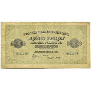 Polska, II RP, 500000 marek 1923, seria T, Warszawa