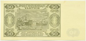 Poland, RP, 50 zloty 1948, EA series, Warsaw