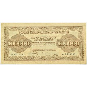 Poland, Second Republic, 100000 marks 1923, G series, Warsaw