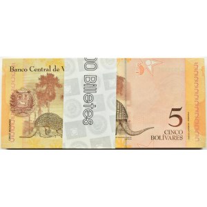 Venezuela, bankový balík 5 bolívarov 2011, séria Q