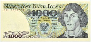 Poland, PRL, M. Copernicus, 1000 gold 1982, EE series, Warsaw, PMG 66 EPQ
