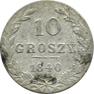 Mikołaj I, 10 groszy 1840 MW, Warszawa
