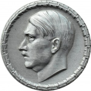 Niemcy (III Rzesza), przypinka Adolf Hitler, bardzo ładna (odmiana 3)