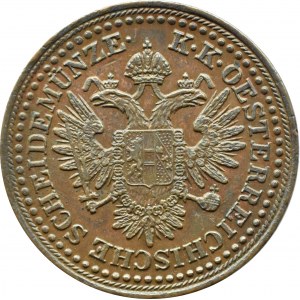 Hungary, Franz Joseph I, 3 kreuzer 1851 B, Kremnica