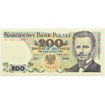 Polska, PRL, J. Dąbrowski, 200 złotych 1976, seria H, Warszawa, UNC