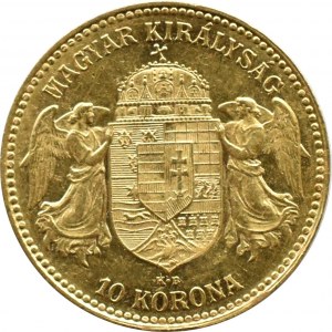 Hungary, Franz Joseph I, 10 crowns 1911, Kremnica, BEAUTIFUL!