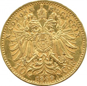 Austria-Hungary, Franz Joseph I, 10 crowns 1909, Vienna