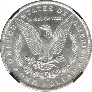 USA, Morgan, 1 dolar 1883 O, VAM-4, Nowy Orlean, NGC MS60