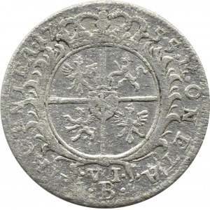 Silesia, Frederick II the Great, imitation of Augustus' sixpence 1755 B, Wrocław