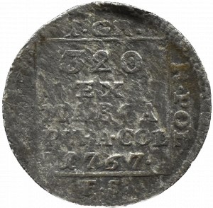 Stanislaus A. Poniatowski, silver penny (quarter gilt) 1767 F.S, Warsaw