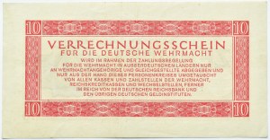 Germany, Vermacht, voucher 10 marks 1944, high denomination