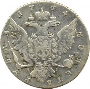 Russia, Catherine II, 1 ruble 1764 СПБ TI ЯI, St. Petersburg.