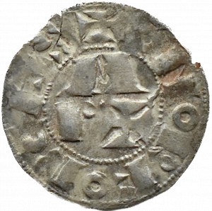 France, denarius Béarn, silver