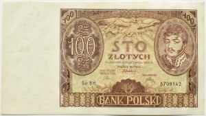 Poland, II RP, 100 zloty 1934, BH. series, Warsaw, additional watermark on margin I I I