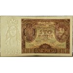 Poland, II RP, 100 zloty 1934, BH. series, Warsaw, additional watermark on margin I I I