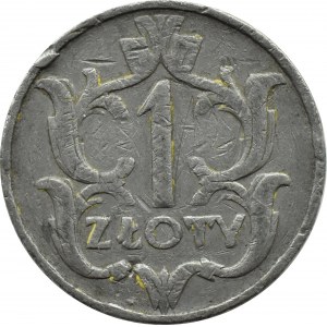 Poland, Second Republic, 1 zloty 1929, period forgery, non-magnetic metal