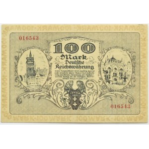 Wolne Miasto Gdańsk, 100 marek 1922, bez litery serii, PMG 58