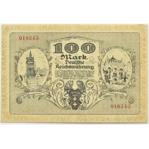 Free City of Gdansk, 100 marks 1922, no series letter, PMG 58