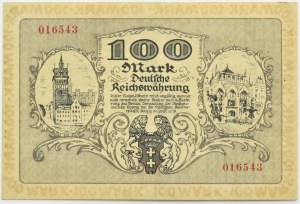 Free City of Gdansk, 100 marks 1922, no series letter, PMG 58