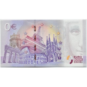 Polska, 0 euro 2019, Warszawa, pierwszy polski banknot z tej serii, UNC