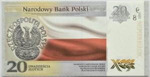 Poland, Józef Piłsudski, 20 zloty 2018, Warsaw, UNC, RADAR