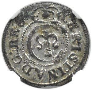Sweden/Republic, Christina, 1648 shekel, Riga, NGC MS62