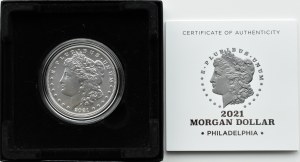 USA, Morgana, $1 1921 (restrike 2021), Philadelphia