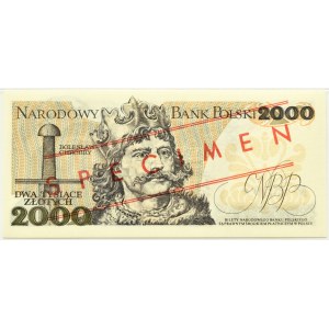 Polska, PRL, Mieszko I, 2000 złotych 1979, WZÓR No 2240, seria S, Warszawa, PMG 66 EPQ