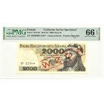 Polska, PRL, Mieszko I, 2000 złotych 1979, WZÓR No 2240, seria S, Warszawa, PMG 66 EPQ