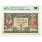 Generalne Gubernatorstwo, 100 marek 1916, Generał, seria A, Warszawa, PMG 30