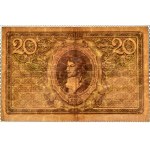 Polska, II RP, T. Kościuszko, 20 marek 1919, seria K, Warszawa, PMG 30, RZADKIE