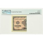 Polska, II RP, bilet zdawkowy 1 grosz 1924, prawa połówka, seria H, PMG 64 EPQ