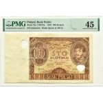 Polska, II RP, 100 złotych 1932, seria AA, PERFORACJA, Kraków, PMG 45