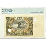 Polska, II RP, 100 złotych 1932, seria AA, PERFORACJA, Kraków, PMG 45