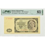 Polska, RP, 50 złotych 1948, seria CI, Warszawa, PMG 65 EPQ