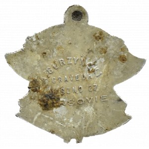 Zabór Rosyjski, żeton strażacki z 1913 roku, Warszawa