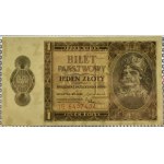 Polska, II RP, B. Chrobry, 1 złoty 1938, seria IG, PMG64