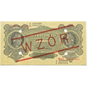 Polska, II RP, 10000 marek 1922, seria A-WZÓR, Warszawa, PMG 35