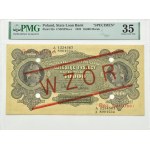 Polska, II RP, 10000 marek 1922, seria A-WZÓR, Warszawa, PMG 35