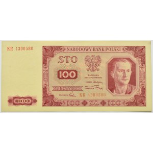 Polska, RP, 100 złotych 1948, seria KR, UNC