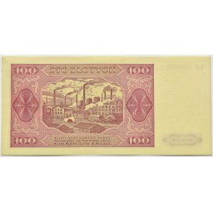 Polska, RP, 100 złotych 1948, seria KR, UNC