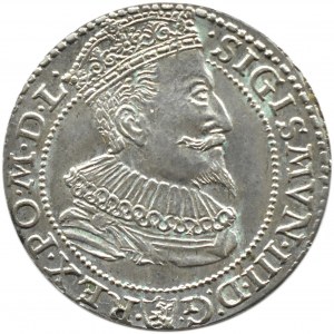 Zygmunt III Waza, szóstak 1596, Malbork, BARDZO ŁADNY