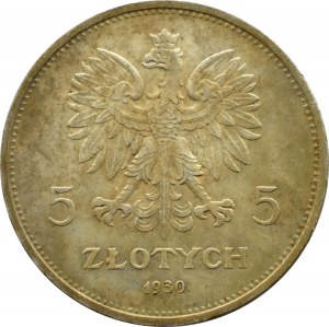 Poland, Second Republic, Banner 5 gold 1930, Warsaw