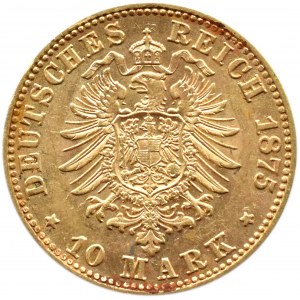 Niemcy, Prusy, Wilhelm I, 10 marek 1875 C, Frankfurt n/ Menem