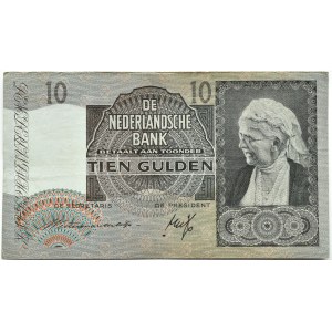 Holandia, 10 guldenów 1940, seria 4AA, Amsterdam
