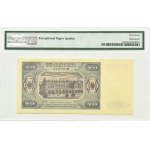 Polska, RP, 20 złotych 1948, seria GW, Warszawa, PMG 67 EPQ