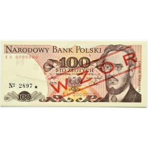 Poland, PRL, L. Waryński, 100 zloty 1979, EU series, MODEL No 2897*, Warsaw, UNC