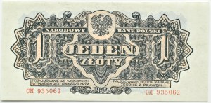 People's Poland, Lublin series, 1 zloty 1944, CH series, UNC