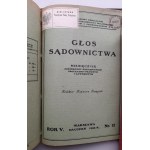 Kazimierz Fleszyński, Głos sądownictwa miesięcznik 1933 r